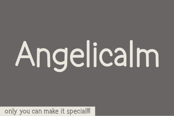 Angelicalm: A Unique Handwritten Font for Creative Branding
