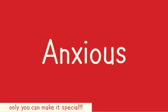 Anxious Font for Branding Projects
