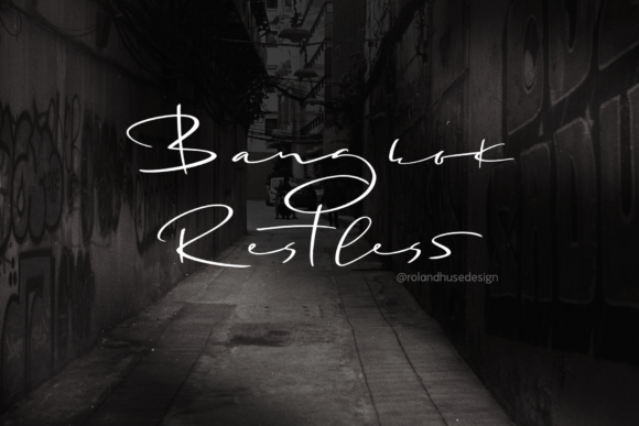 Bangkok Restless Font for Web Design