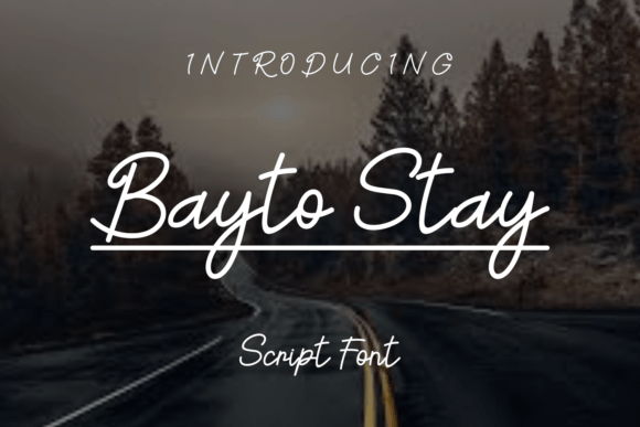Bayto Stay: A Stylish Font for Professional Branding