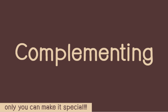 Complementing Font for Web Design