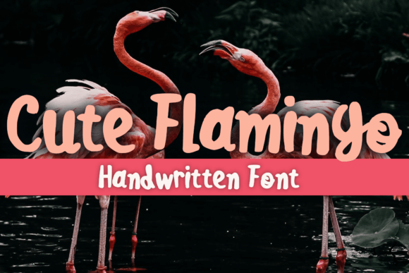 Cute Flamingo Font for Business Branding