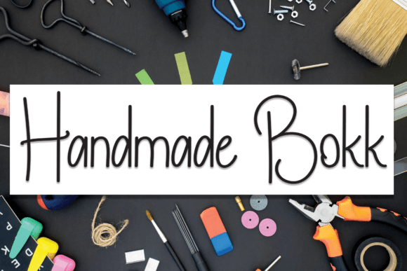Handmade Bokk Font for Editorial Design and Branding