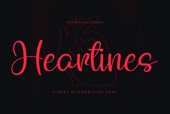 Heartines Font for Web Design and Branding