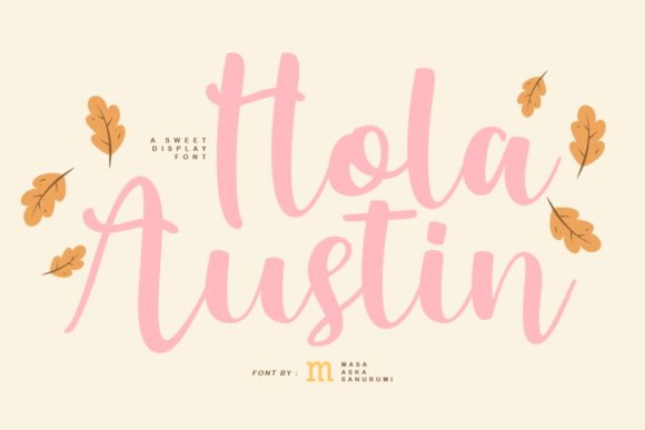 Hola Austin Script Font for Editorial Design