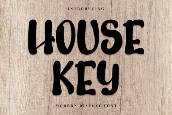 House Key Font for Modern Web Design
