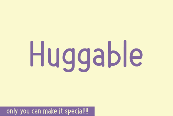 Huggable Font for Branding Projects