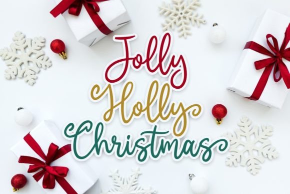 Jolly Holly Christmas Font Review for Web Design