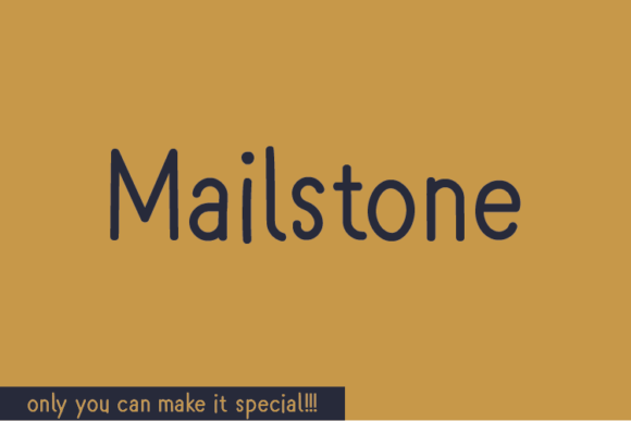 Mailstone – A Handwritten Font for Digital Creativity