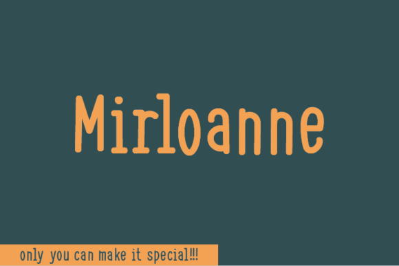 Mirloanne: A Natural Handwritten Font for Creative Branding