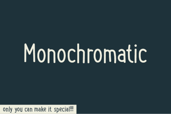 Monochromatic Font for Clearer Campaign Messaging