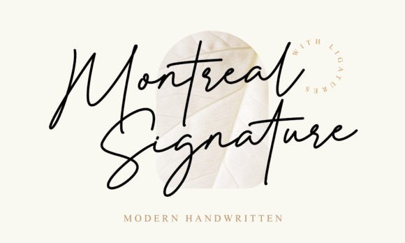 Montreal Signature: A Stylish Script Font for Web Design