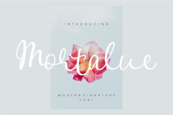 Mortalue Script Font for Web Design