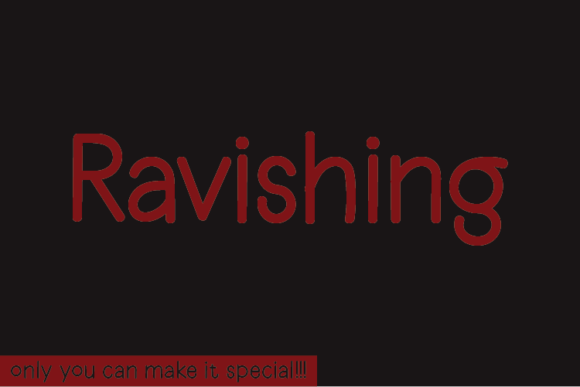Ravishing Font for Digital Campaigns