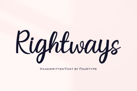 Rightways: A Handwritten Font That Elevates Web Design