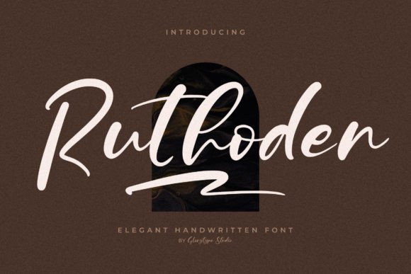 Ruthoden – Elegant Handwritten Font for Branding and Design