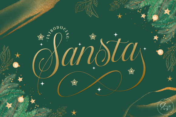 Sansta: A Festive Script Font for Branding Projects