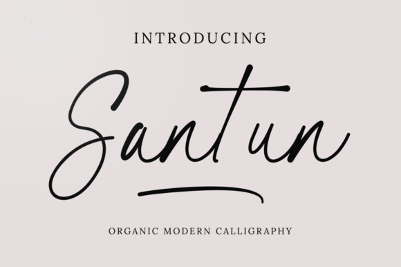 Santun Signature: A Dazzling Script Font for Creative Makers