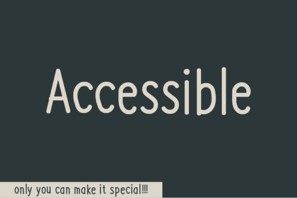 Testing Accessible: A Handwritten Font for Modern Web Design