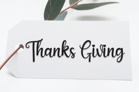 Thanks Giving Font for Campaign Creatives